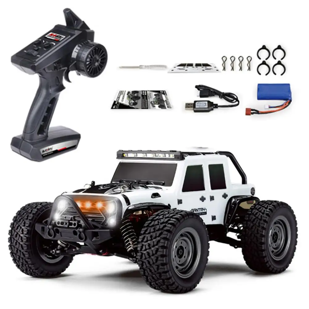 High Simulation Four-wheel Drive Rc  Car High-speed Off-road Remote Control Car Led Light 1:16 Electric Off-road Car Model enlarge
