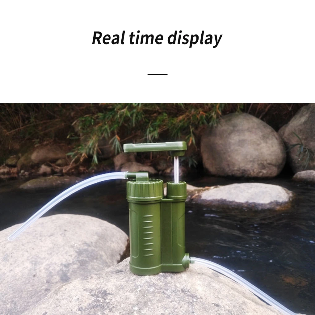 

Water Filter Portable Sturdy Tube Easy to Use Smooth Purification Tools Cleanable Sporting Goods Outdoor Hiking