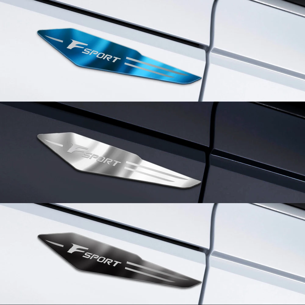 2 шт. боковые автомобильные наклейки металлические с лезвиями листьев для Dacia Spring