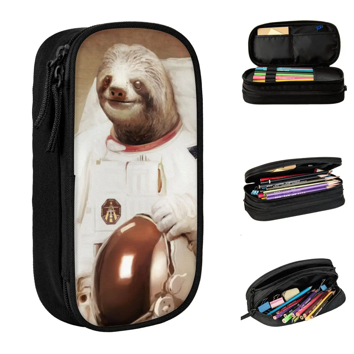 Case Fun Pen Holder Bag Girl Boy Large Storage Students School Zipper Pencil Box