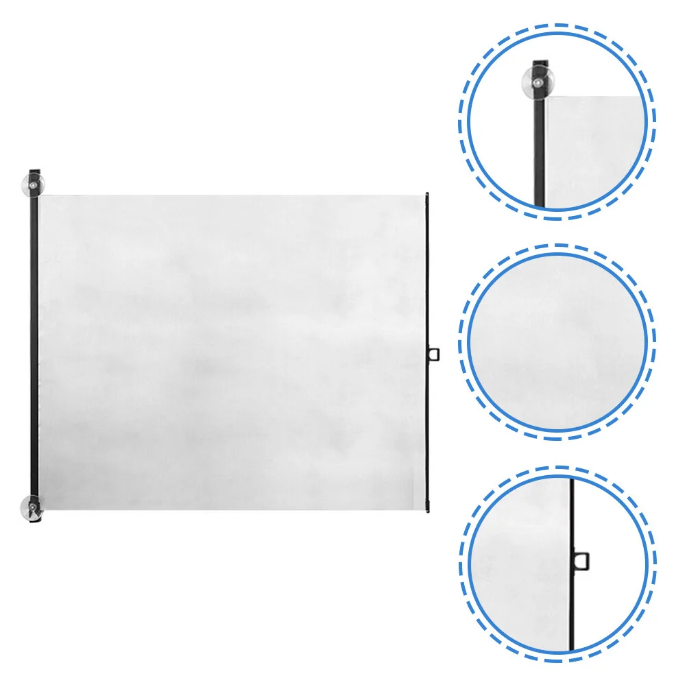 

Sun Shade Car Window Visor Retractable Windshield Cover Curtain 140x58CM Silver Tape Protectors