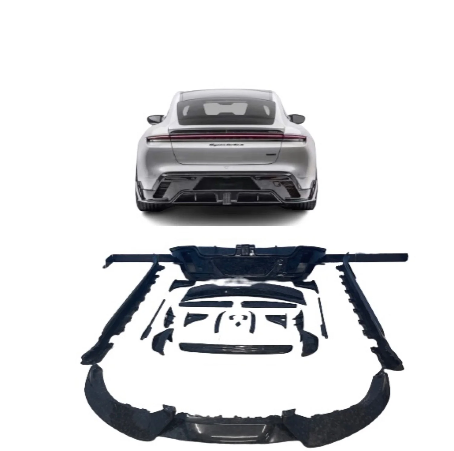 

High Quality New Style Carbon Fiber Body Kit For Taycan Mansory Perfect Fitment