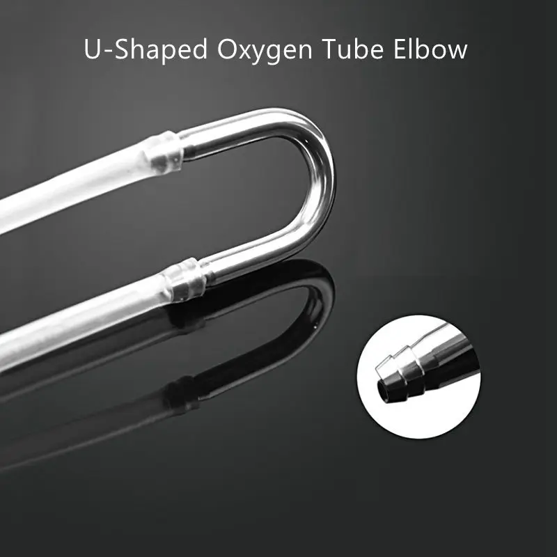 

2шт Аквариум U-образные разъемы Кислородный насос Co2 Система Аксессуары Аквариум Воздушная трубка Нержавеющая сталь Коленные соединения
