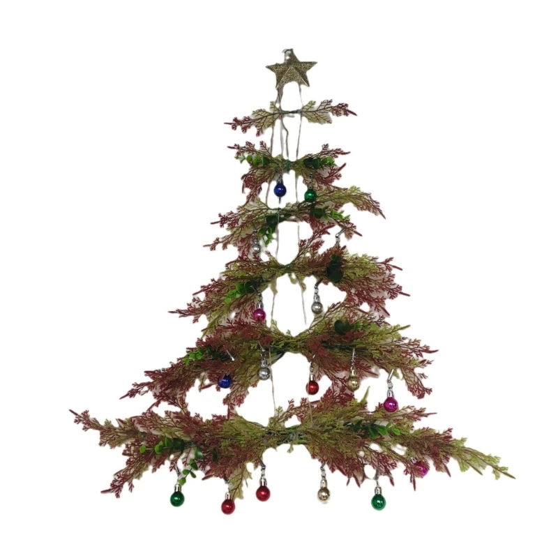 

Modern Wall Hanging Christmas Tree Decoration Simulated Pine and Cypress, 1 Set