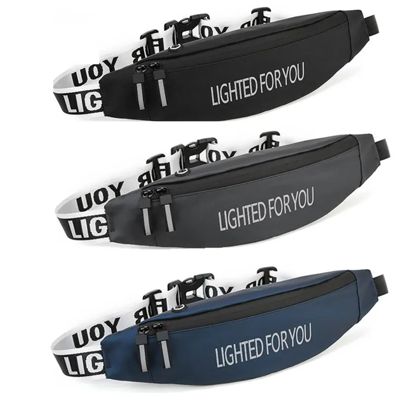 

Модные поясные сумки с надписью для мужчин, повседневные нейлоновые сумки на пояс, забавные дорожные нагрудные мешки для хранения вещей уни...