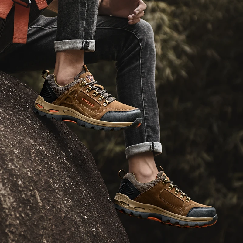 39-46# Men's Fashion Comfortable Hiking Shoes Camping Training Shoes Adult Youth Leisure Wear Resistance Breathable Hiking Shoes