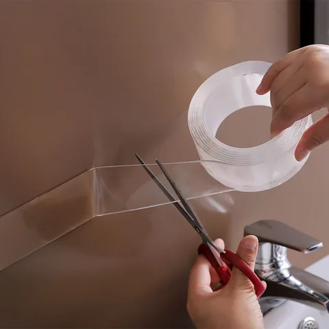 Нано-двусторонняя лента, сверхмощная, прочная, липкая, многоцелевая, многоразовая, водонепроницаемая, монтажная лента, прозрачные клейкие ленты