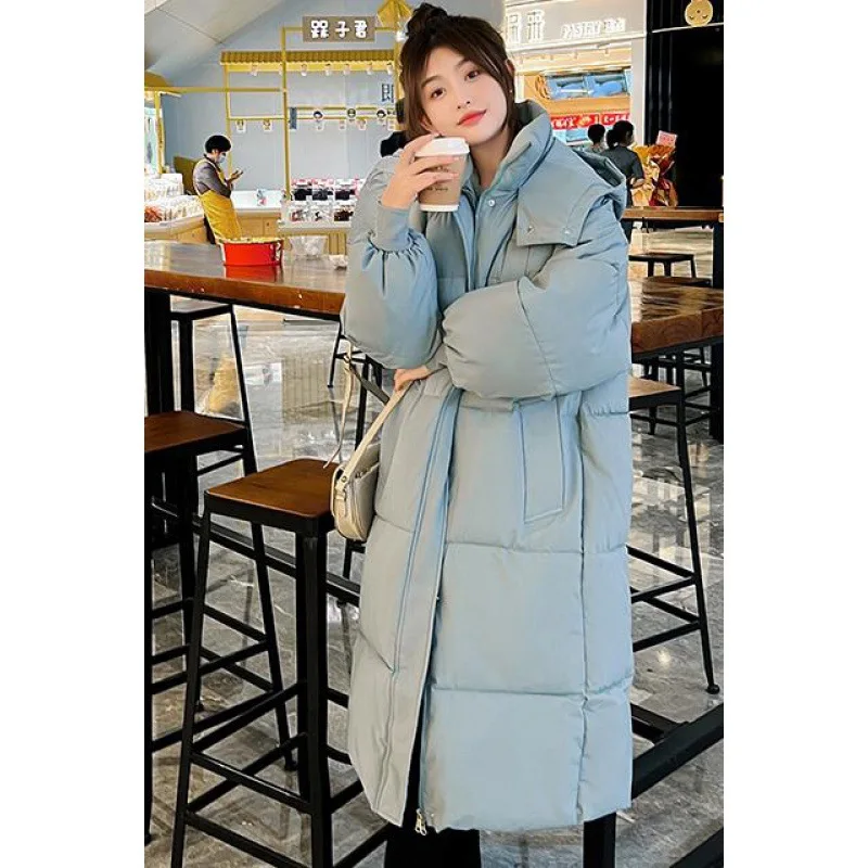 Winter Women Long Parkas Jackets Casual Hooded Thick Warm Windproof Parkas Coat Fashion Female Outwear Long Parkas 2022