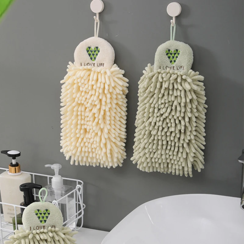 Rectangle/Round Soft Hand Towel Portable Quick Dry Microfiber for Kitchen Embroidery High Quality Bathroom Travel Towels