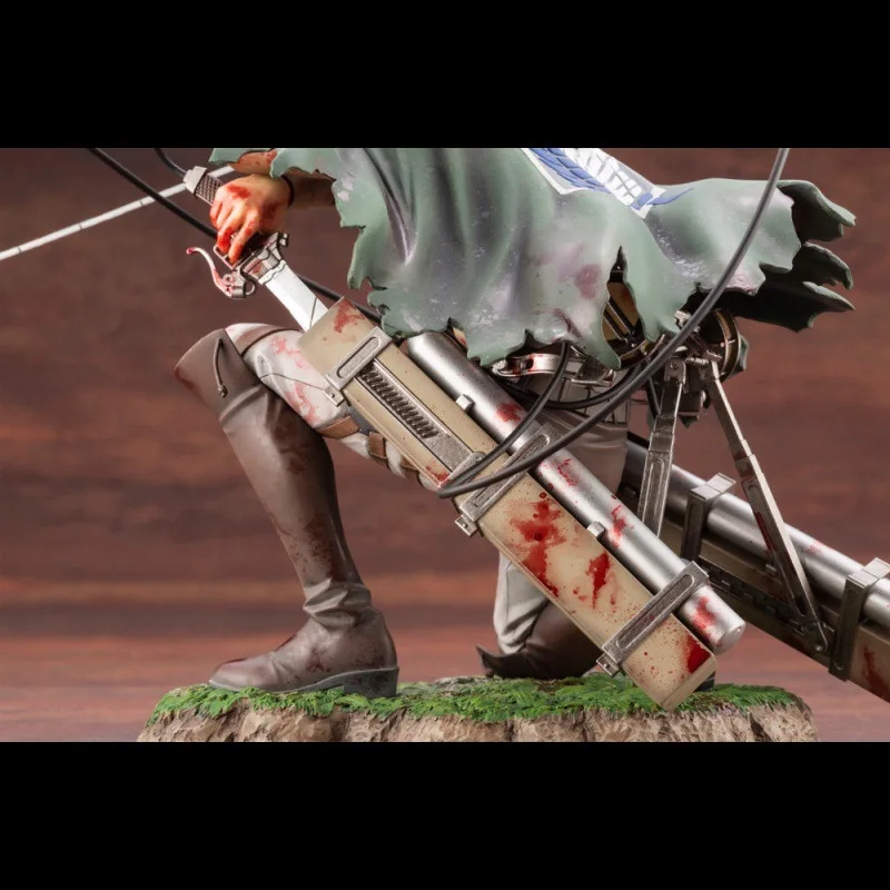 Bandai Attacking Giants Commander Liweier фигурка военного повреждения боевое положение на коленях
