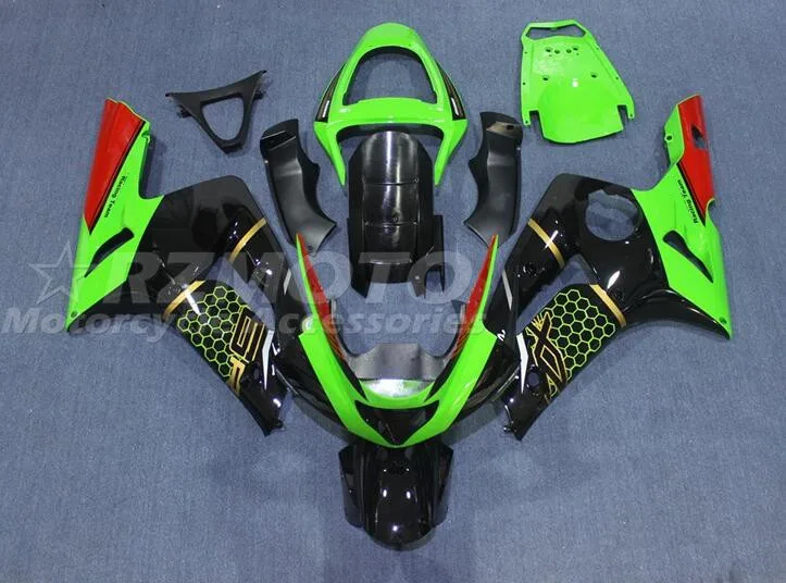 

Новый комплект обтекателей для мотоцикла ABS, подходит для Kawasaki Ninja ZX-6R ZX6R 636 2003 2004 03 04, кузов, зеленый, красный, на заказ