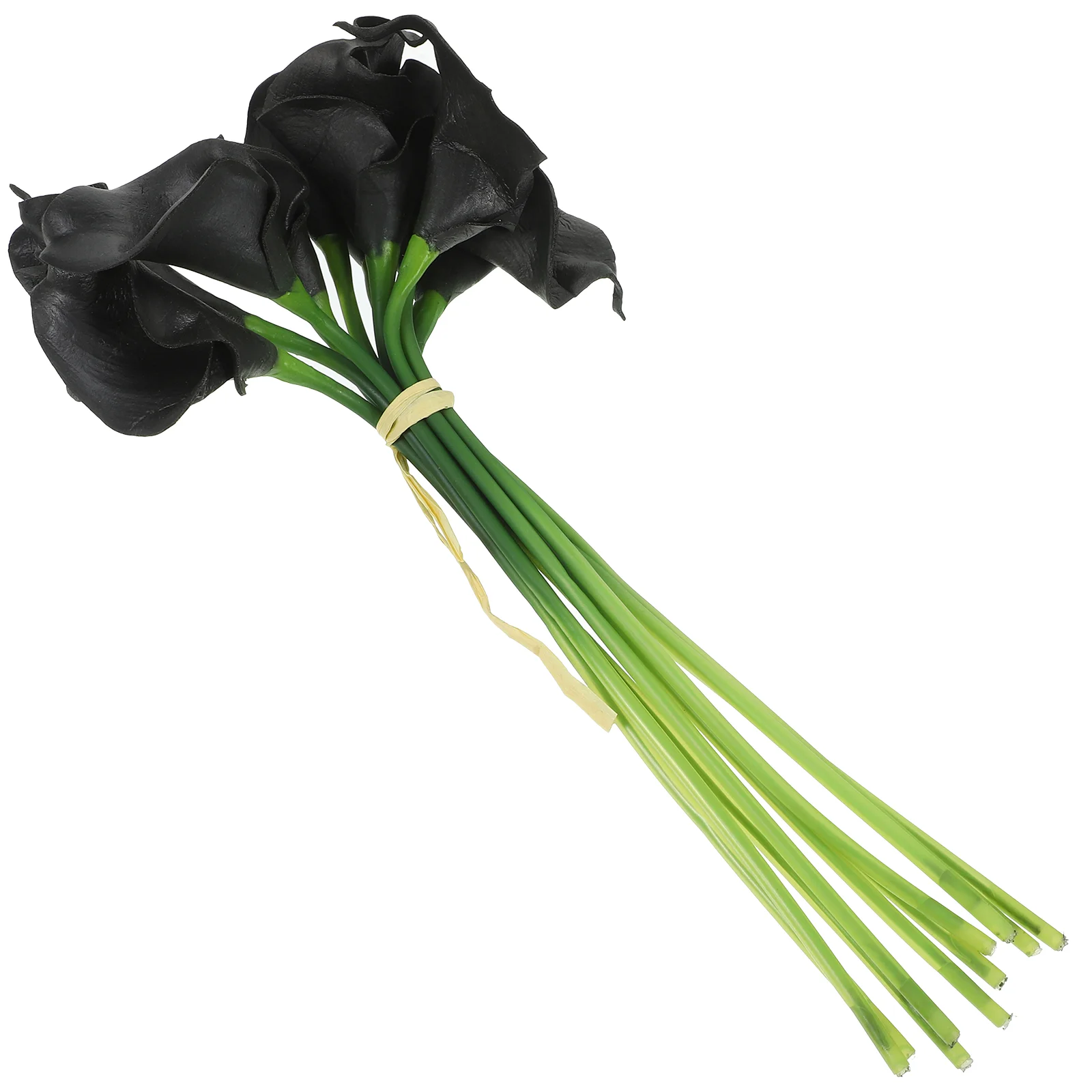 

10 Pcs Artificial Flower Bouquet Cumpleaños Para Plastic Black Flowers