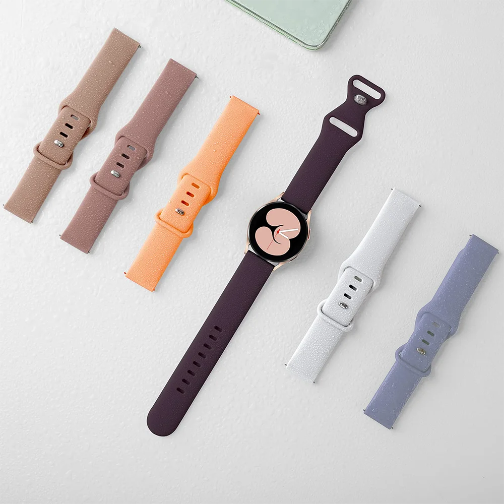 Ремешок спортивный для Samsung Galaxy watch 6/5/pro/4/Active2 силиконовый браслет Huawei gt 2-3 galaxy 6