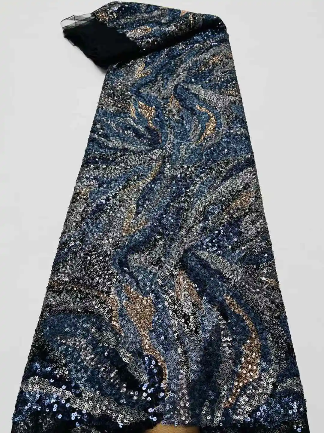 Африканская кружевная ткань с блестками вышивка бисером нигерийская свадебная