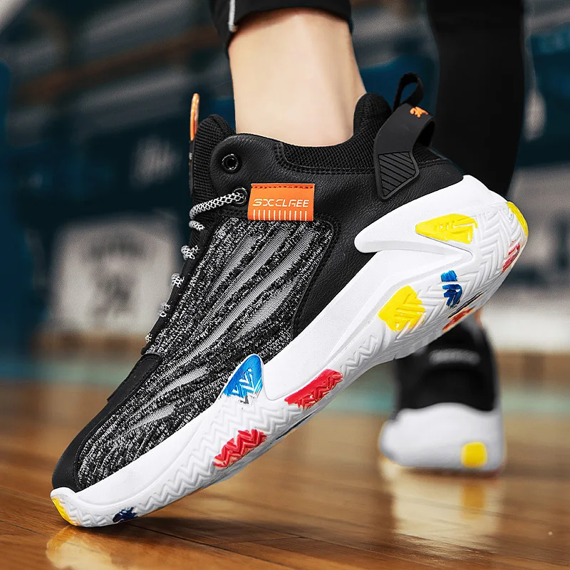 

Basketball Shoes Breathable Cushioning Non-Slip Wearable Fashion Sports Shoes Gym Training Athletic Basketball Sneakers for Men