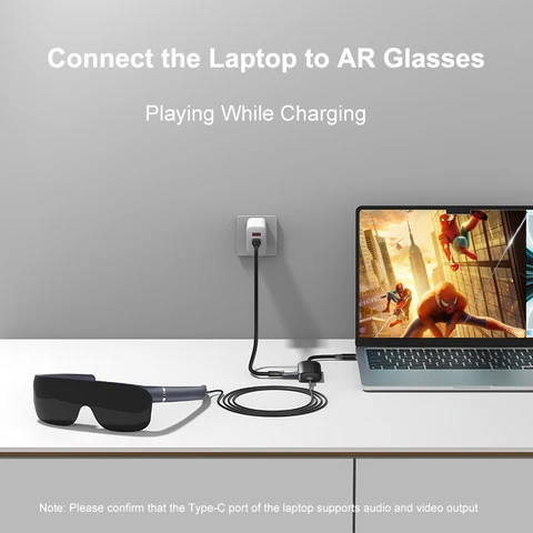 ULT－unite Адаптер USB-C в C 4k  для очков AR