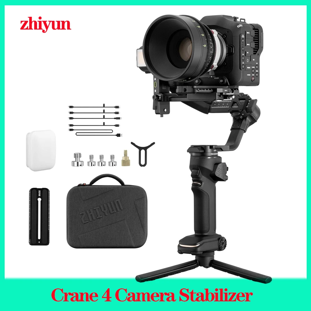 

Zhiyun Crane 4 Crane4 Gimbal Stabilizer for DSLR Camera Handheld 3-Axis Cinema Cameras Camcorder for Sony Canon Nikon Recording