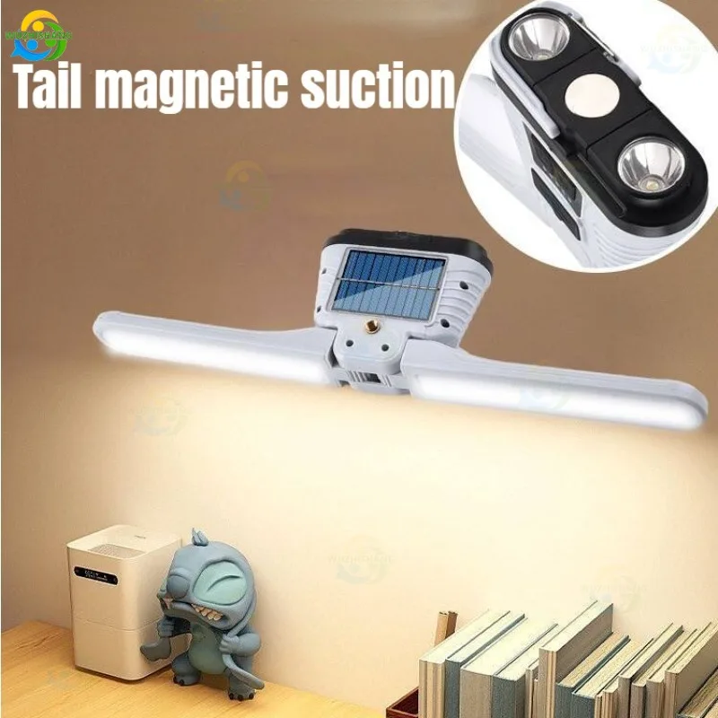 Фонарь Настенный Складной на солнечной батарее с зарядкой от USB 7 режимов