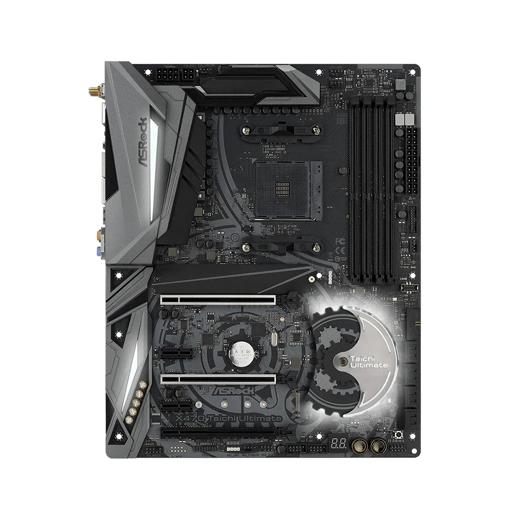 Материнская плата ASRock X470 Taichi Ultimate с поддержкой AMD Ryzen 95950X R7 5700X3D R5 5600G