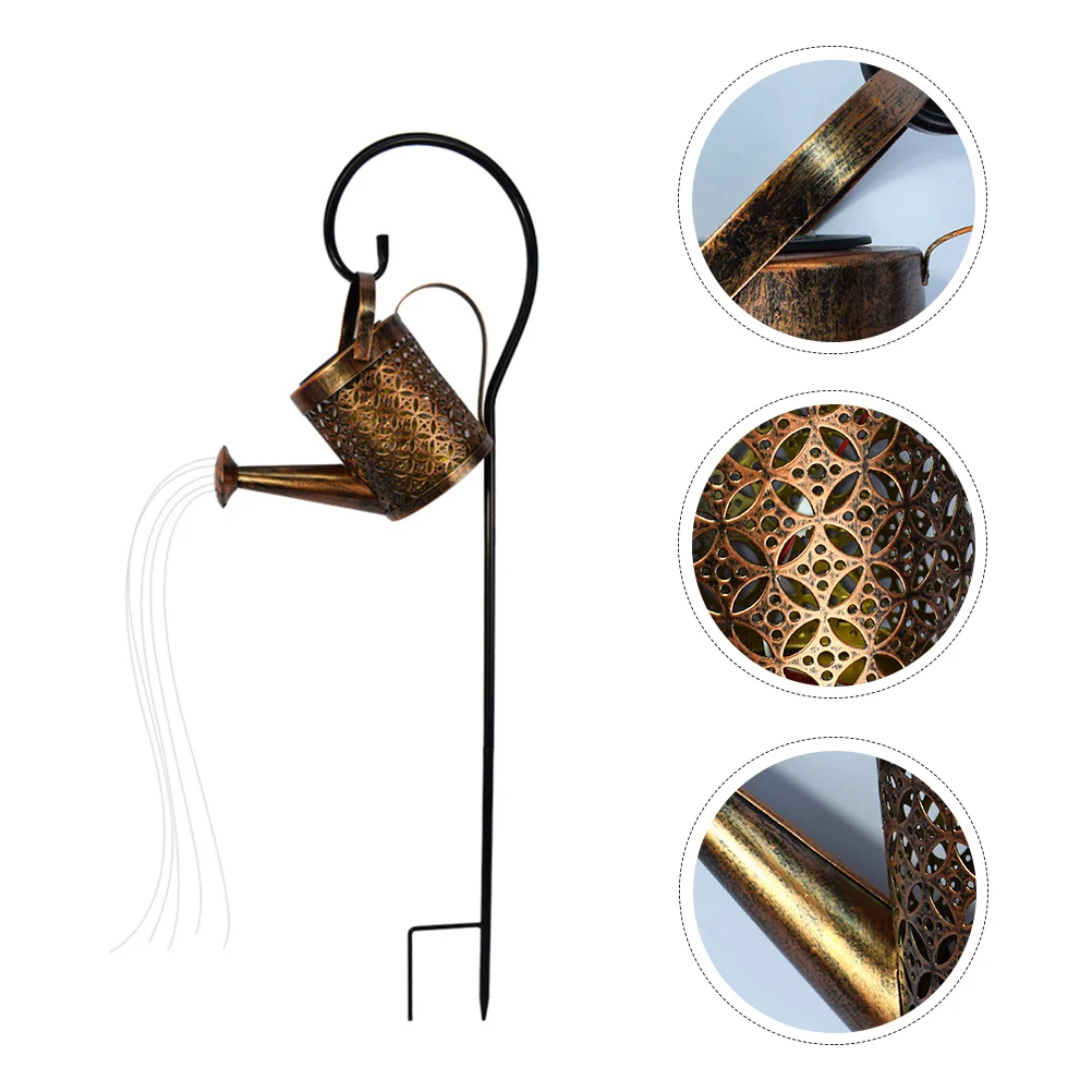 

1pc Solar Powered Plug Light Outdoor Decorative Light for Yard (Light Brown)