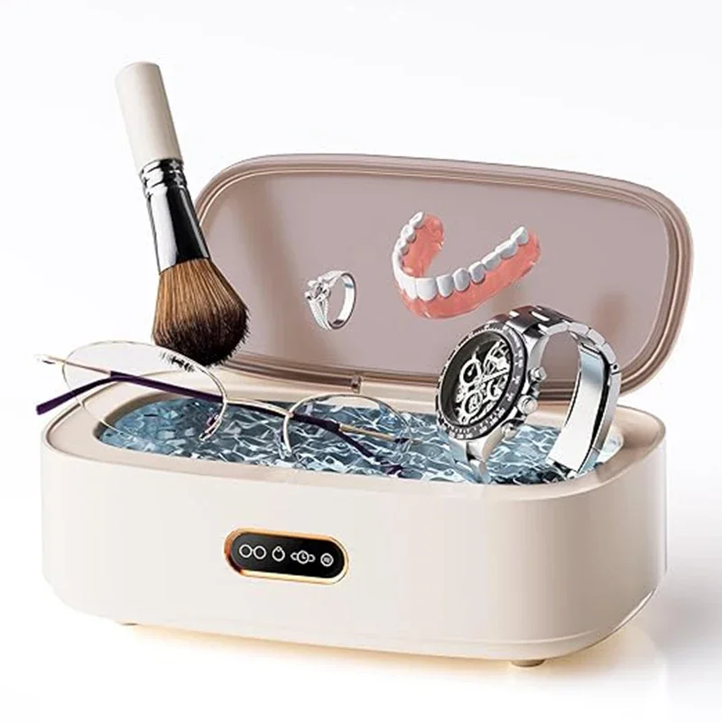 Портативный ультразвуковой очиститель ювелирных изделий на 300 мл с 4 режимами