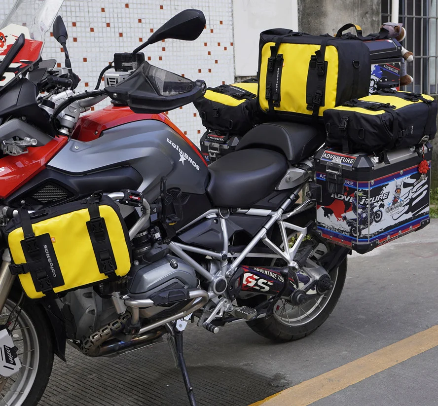 

Сумка для заднего сиденья мотоцикла uglyBROS, многофункциональная Водонепроницаемая Модифицированная упаковка для мотокросса, черная, желтая ...