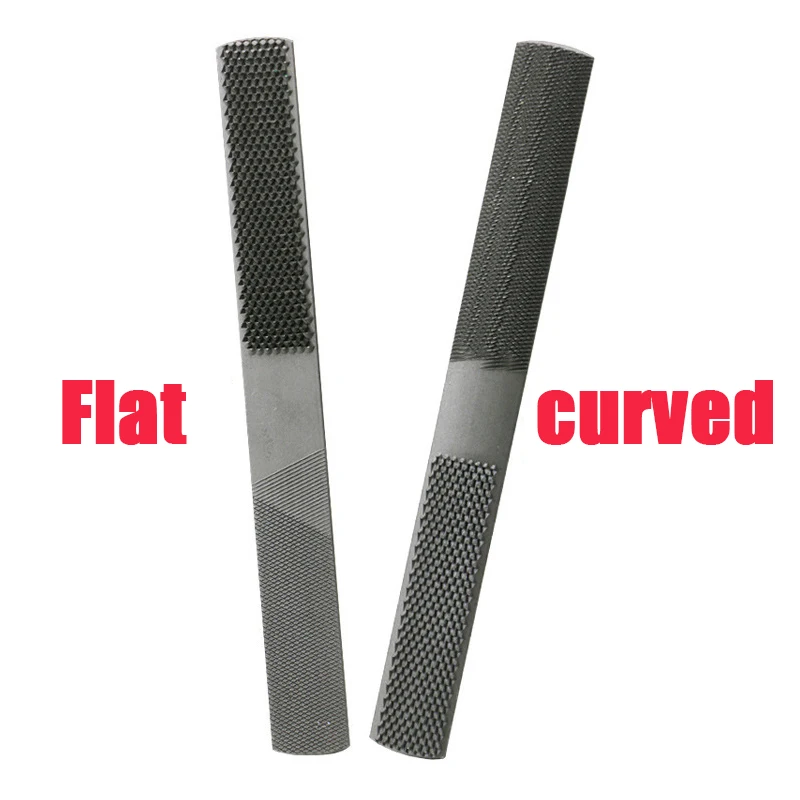 

Double-cut Alloy Square Flat Half Round Filling Needle Woodworking 4 IN 1 Wood Carving Files Rasp Wooden Rotating burrs File