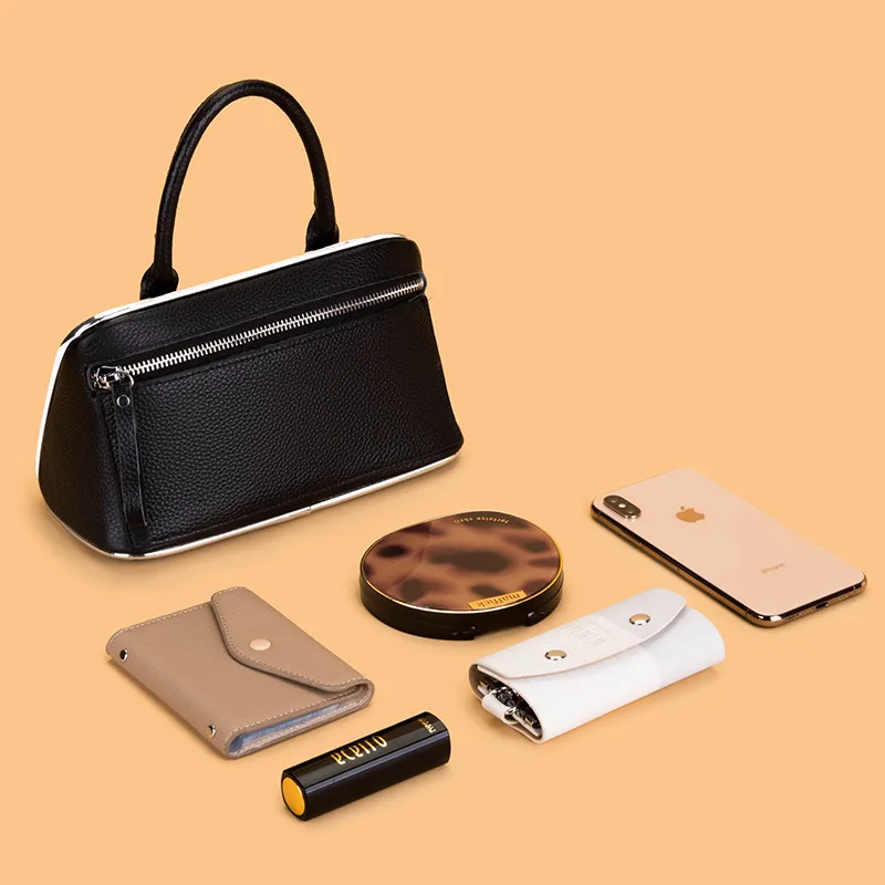 

Genuine Leather Handbag Women 2023 New Fashion Versatile Shoulder Bag Women's Cowhide Casual Crossbody Bag