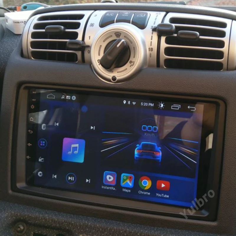 Для Mercedes/Benz Smart Fortwo 2006-2009 Андроид Авто Автомобильное Радио Карплей DVD Мультимедиа Плеер Стерео DSP Навигация GPS Монитор Экран вкл.