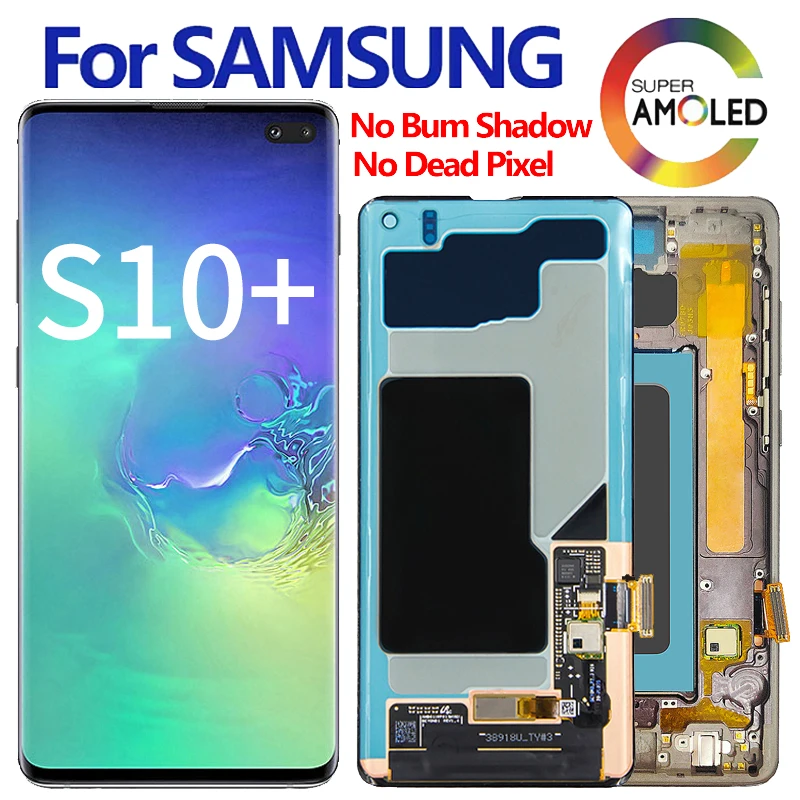 

6.4” Original AMOLED For Samsung Galaxy S10 Plus G9750 G975F LCD Display Touch Screen Digitizer Assembly