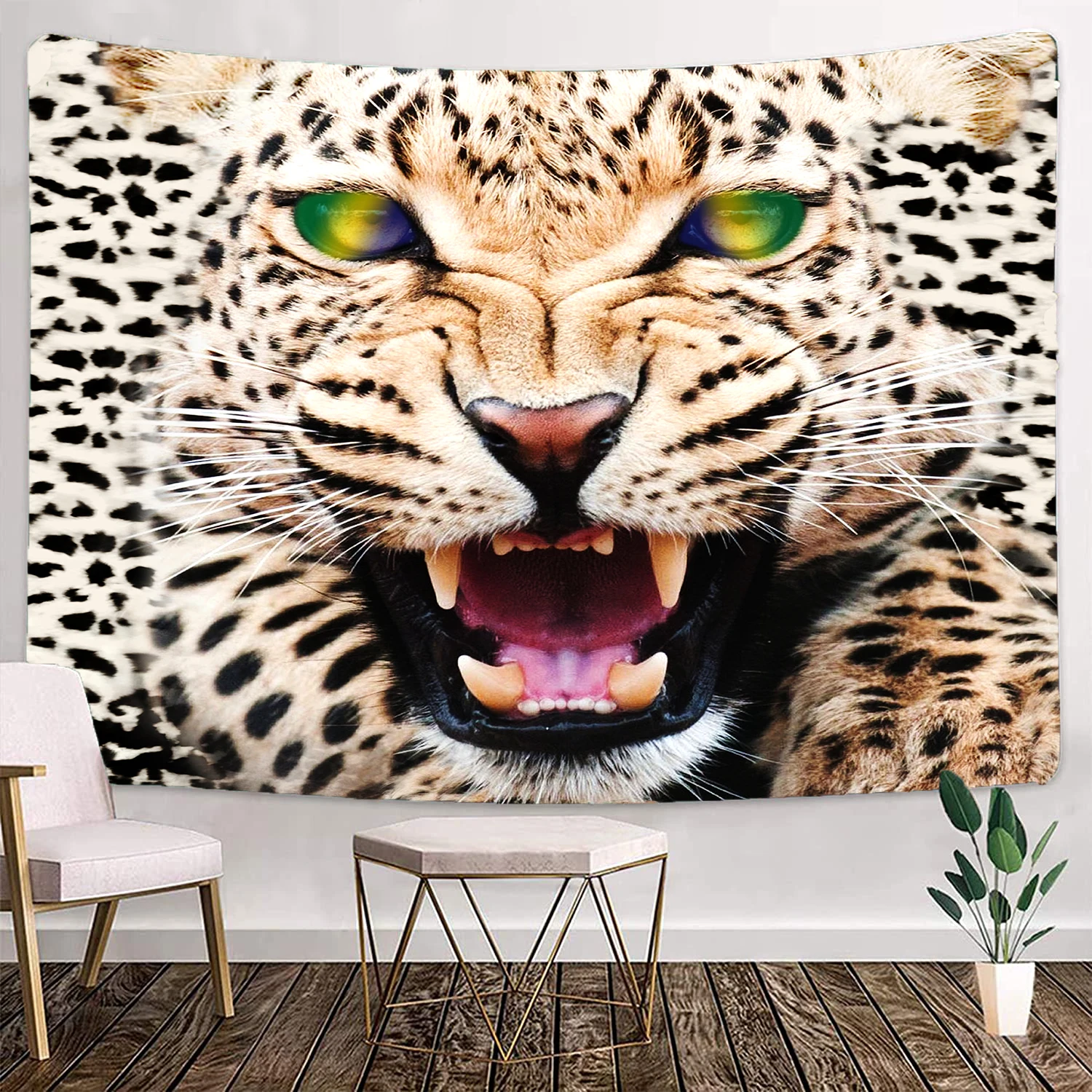 

Leopard Tapestry Wall Hanging Hippie Wall Art Living Room Bedroom Dorm Decor Animal Tapestries Kawaii Bohemian Home Decoration