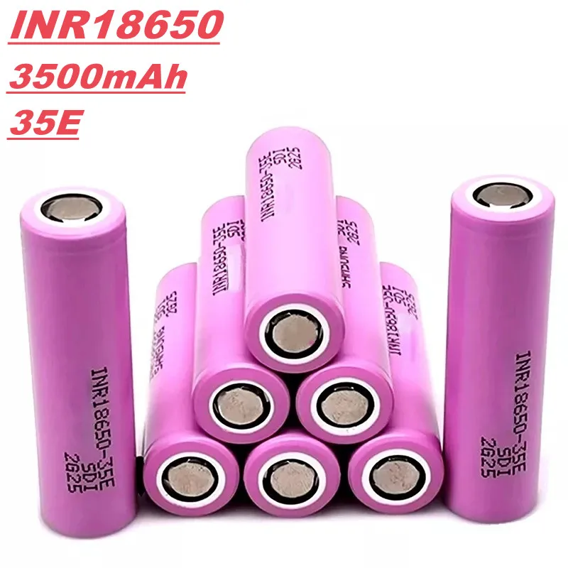 

18650 lithium ion rechargeable battery,3 5E, 3.7V, 3500mAh,suitable for battery pack assembly,1 battery to 20 batteries for sale