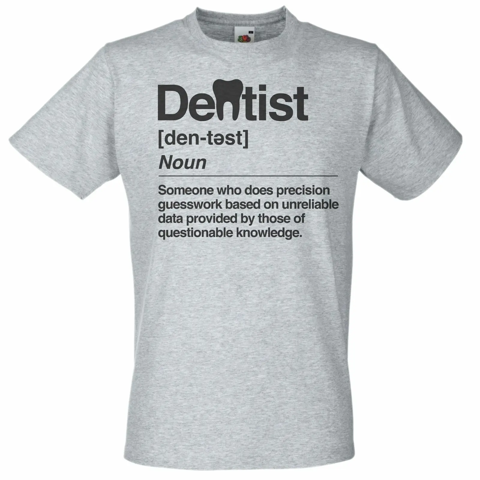 Забавная профессиональная Футболка серая Стоматологическая хирургия