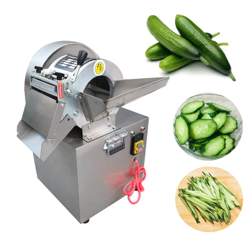 

Vegetable Cutting Machine Commercial Sweet Potato Ginger Hawthorn Electric Slicer Potato Shredding Machine Diced Radish Slicer