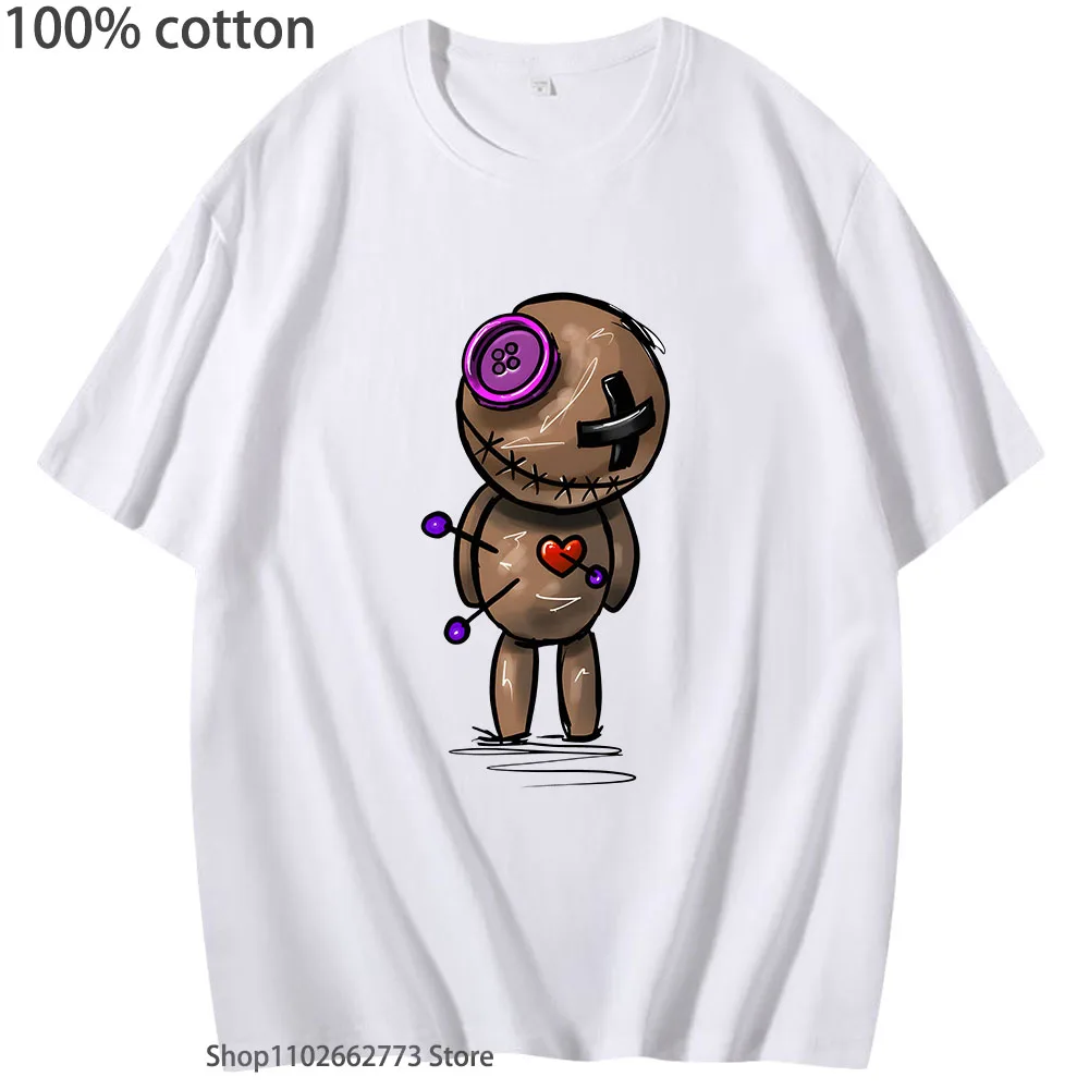 

Детские футболки Voodoo для мужчин, 100% хлопок, уличная одежда, забавная графическая футболка, летние футболки с коротким рукавом, мужская одежда в стиле Харадзюку, унисекс