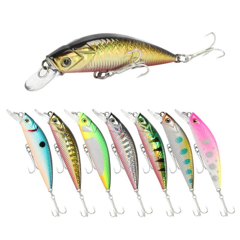 

Mini Sinking Minnow 50mm 6.5g Wobblers Fishing Lures Trout Artificial Hard Bait Jerkbait Crankbait Carp Tackle SP Depth 0.5-1.8m