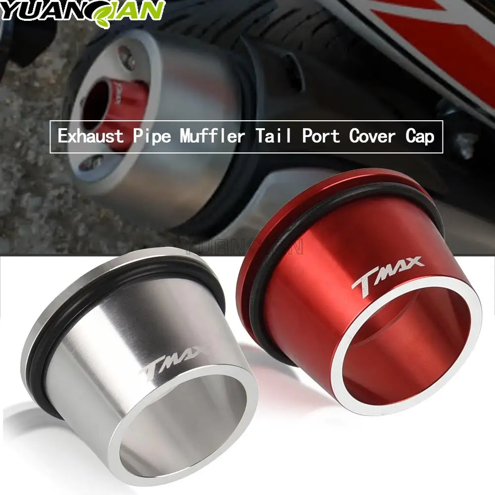 

Motorcycle Accessories tmax530 Aluminum pipe muffler Exhaust Tip Cover For Yamaha Tmax 530 T MAX T-MAX530 2012-2017 2016 2015