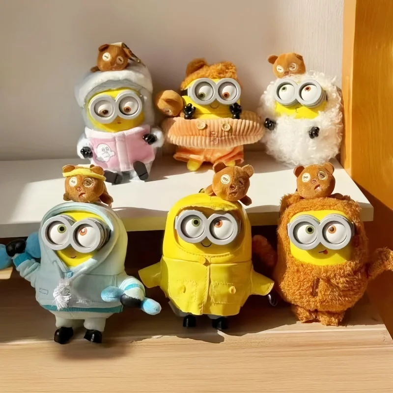 Фото 52TOYS Bob Tim Minions: Серия «Лучше вместе» — Милые аниме-фигурки из мультфильмов, плюшевые модели, подарочная коробка, модные игрушки для коллекции и подарков №2
