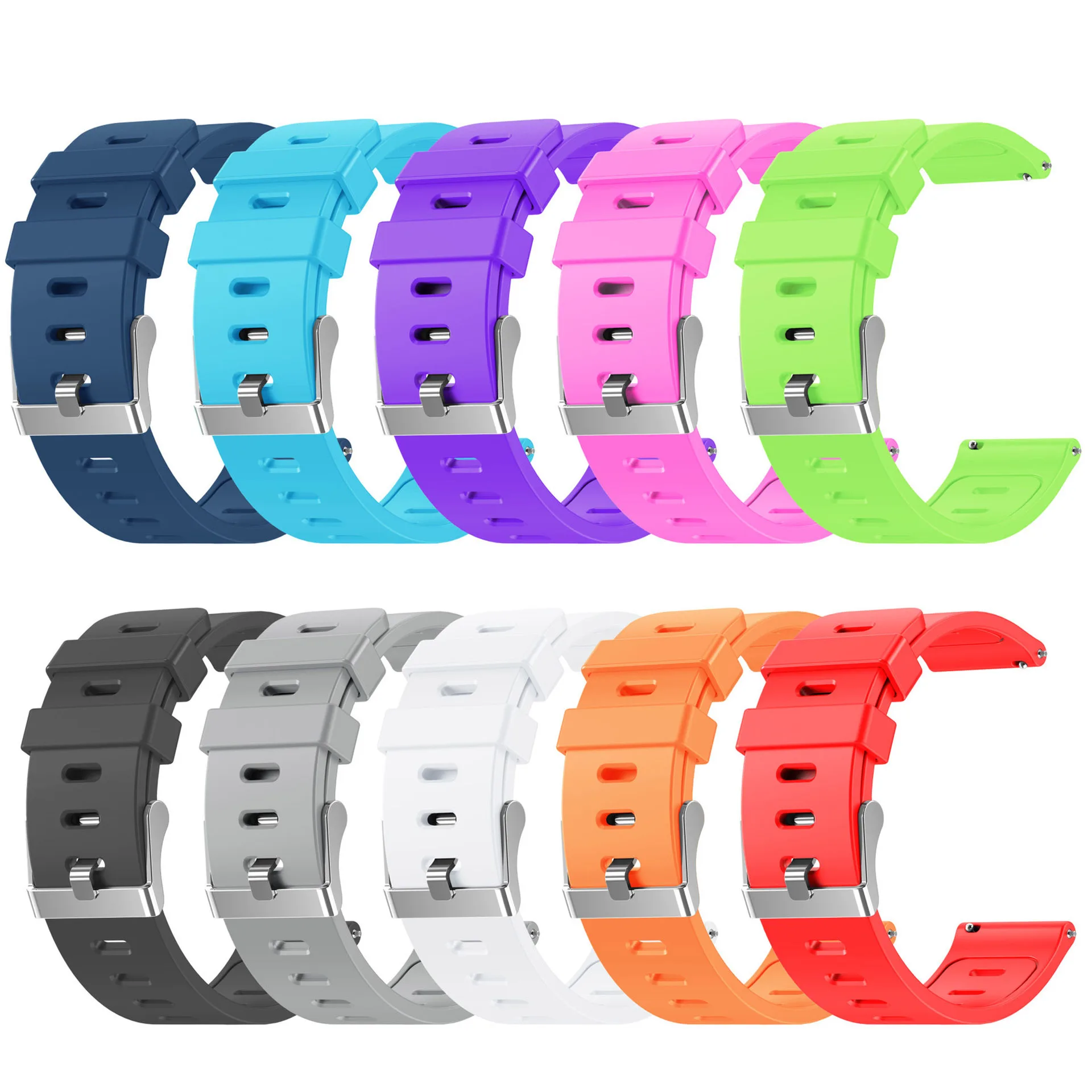 

Ремешок для часов Amazfit Bip S 20 мм/22 мм, браслет для Amazfit GTS 4/2/2e/3/GTS2 Mini/GTR/3/Pro/GTR2/47 мм/42 мм/stratos силиконовый браслет