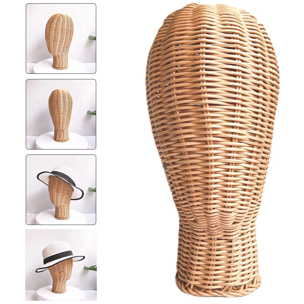 

Bracket Hat Storage Organizer Display Stand Racks Stands Rattan Woven Holder Shop Cap