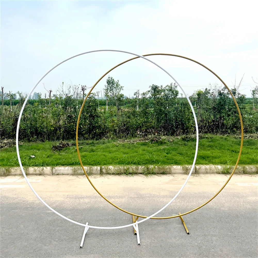 

Metal Circular Arch Backdrop Decor Outdoor Wedding Ornaments Baby Shower Birthday Party Balloon Decoration Props Home Decor