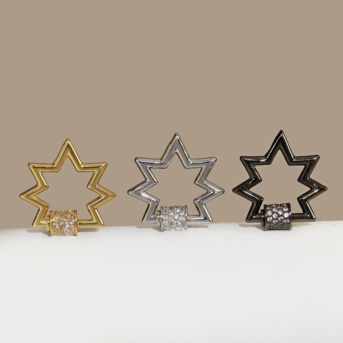 

Fashion Irregular Pendant Copper Clasps Punk Accesories For DIY Handmade Women Men Charms Jewellery Making Supplies