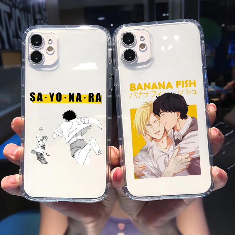 

Soft Shockproof Phone Case for Apple IPhone 12 11 Pro XS Max X XR 6 7 8 Plus 13 SE Japanese Anime Banana Fish Anime Clear Fundas