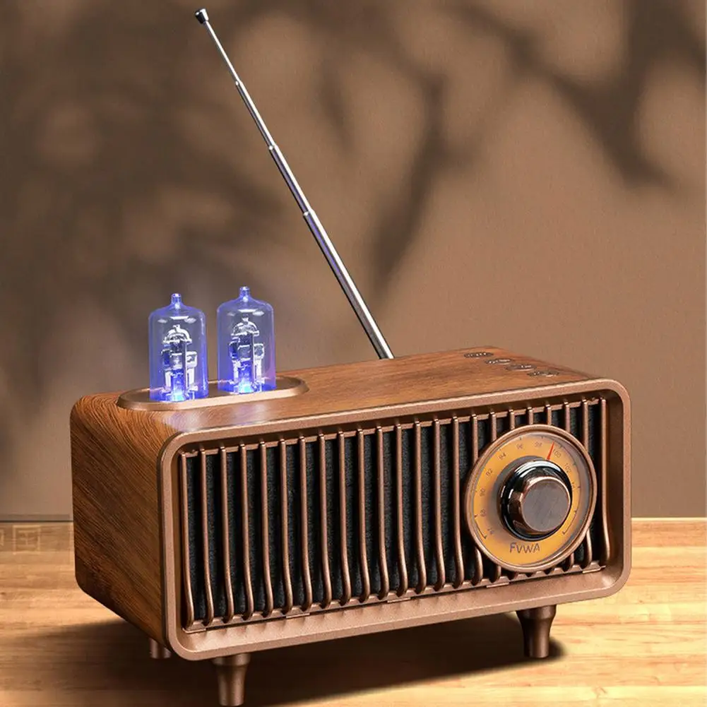 

Retro Wireless Bluetooth Speaker Multimedia Player FM Radio Hands-free Call Card U Disk Loudspeaker Nostalgic Audio Gramophone