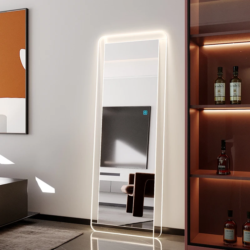 Shower Nordic Decorative Wall Mirrors Makeup European Floor Large Full Body Mirror Bathroom Espejo Joyero Home Decoration