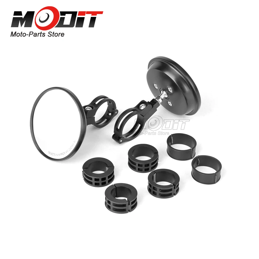 

Универсальное мотоциклетное круглое зеркало заднего вида, широкое видение, выпуклое крепление на руль, заднее боковое зеркало, вращение на 360 градусов