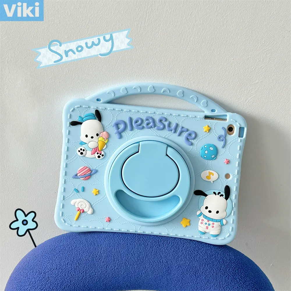 

For Huawei Honor Pad 8 Case 12" HEY-W09 Rotating Stand Soft Silicone Cover 12 Inch 2022 Tablet Pen Slot Cartoon Handle Kids