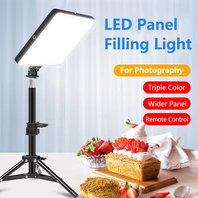 

11 inch Dimmable LED Photography Fill-in Light Video Lighting Panel for Live Stream Photo Studio Lamp