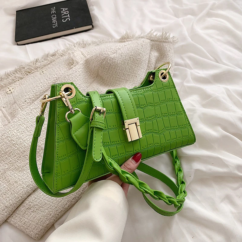 

Quality Stone Pattern PU Leather Crossbody Bags for Women 2022 Summer Brand Small Handbags Female Trend Designer Shouler Bag