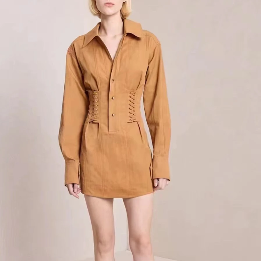 

Texture Clothing Women 2022 Summer Autumn Top Quality Vintage Dream Dresses for Lady